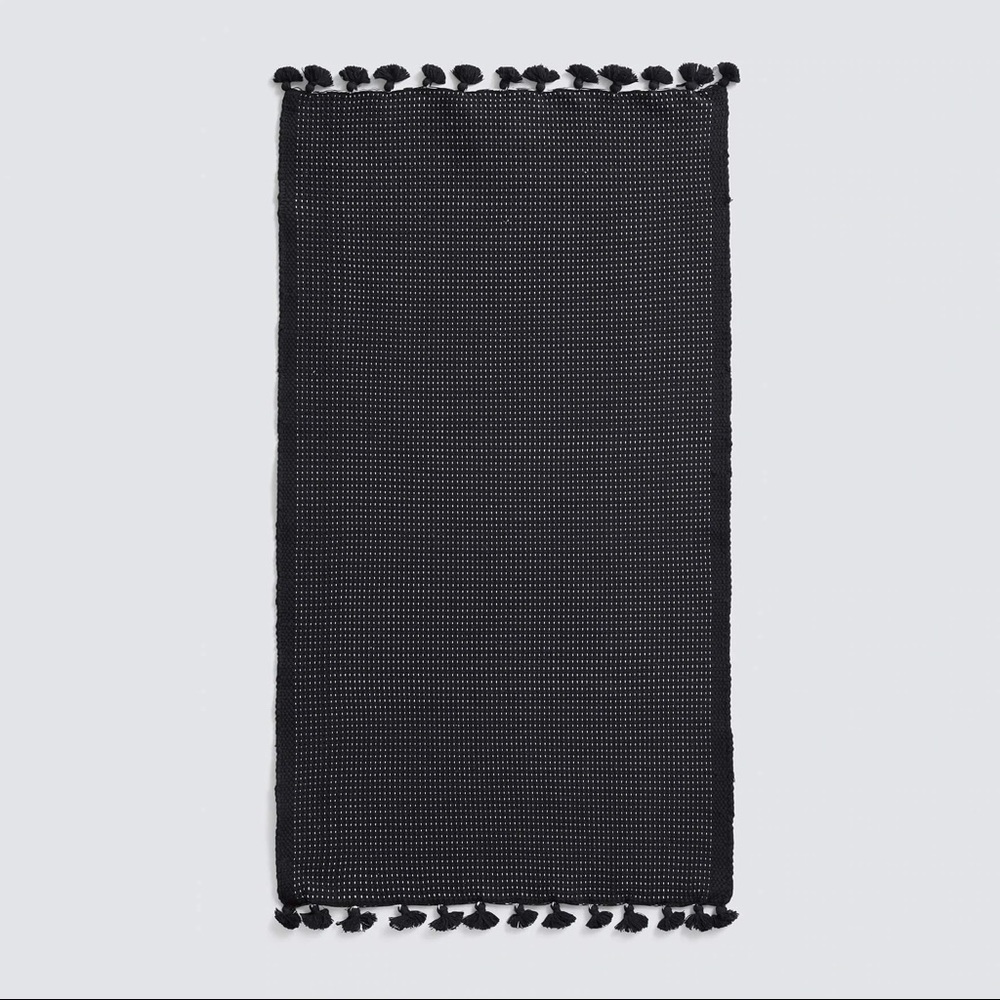 Agara Black Bathmat from The Citizenry, EXCELLENT CONDITION & ETHICALLY MADE